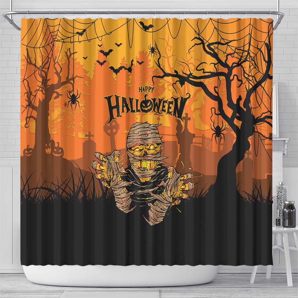Halloween Egypt Mummy Shower Curtain Trick or Treat - Wonder Print Shop