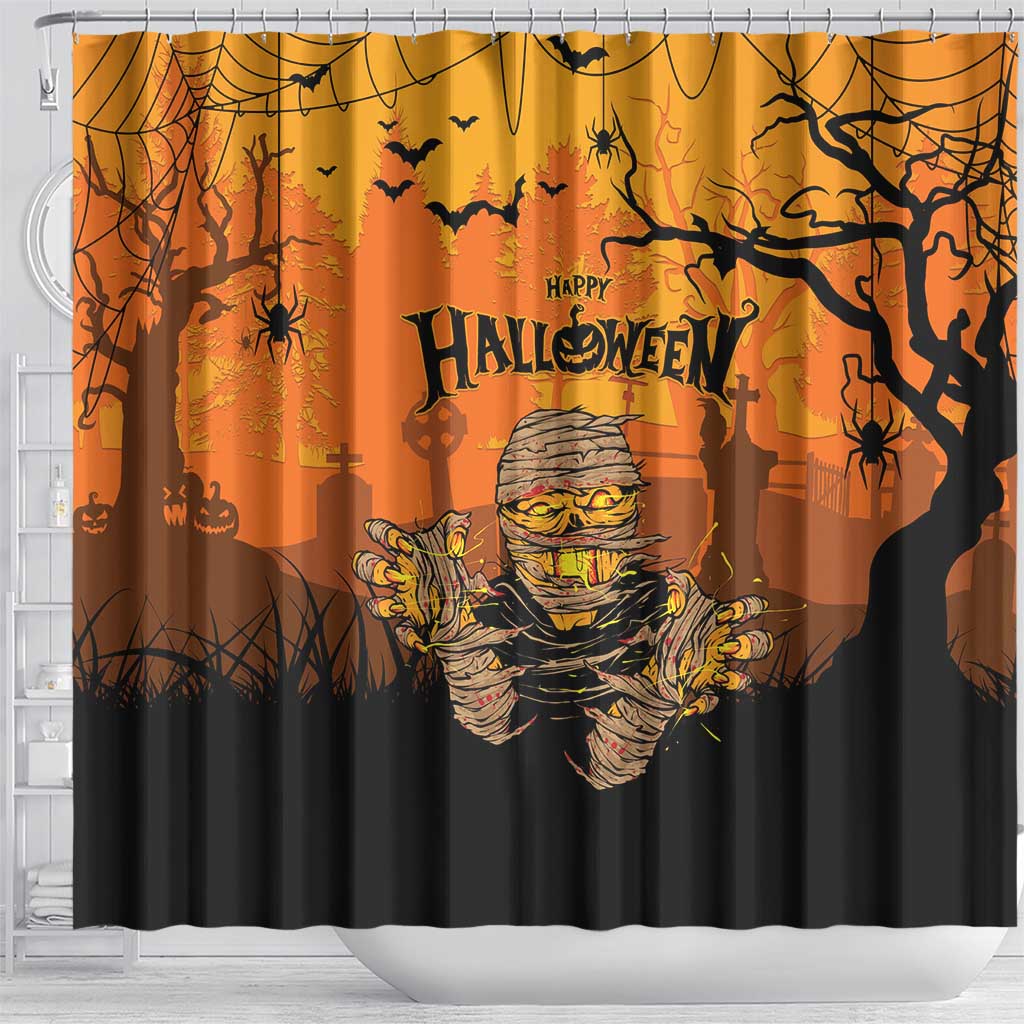 Halloween Egypt Mummy Shower Curtain Trick or Treat - Wonder Print Shop