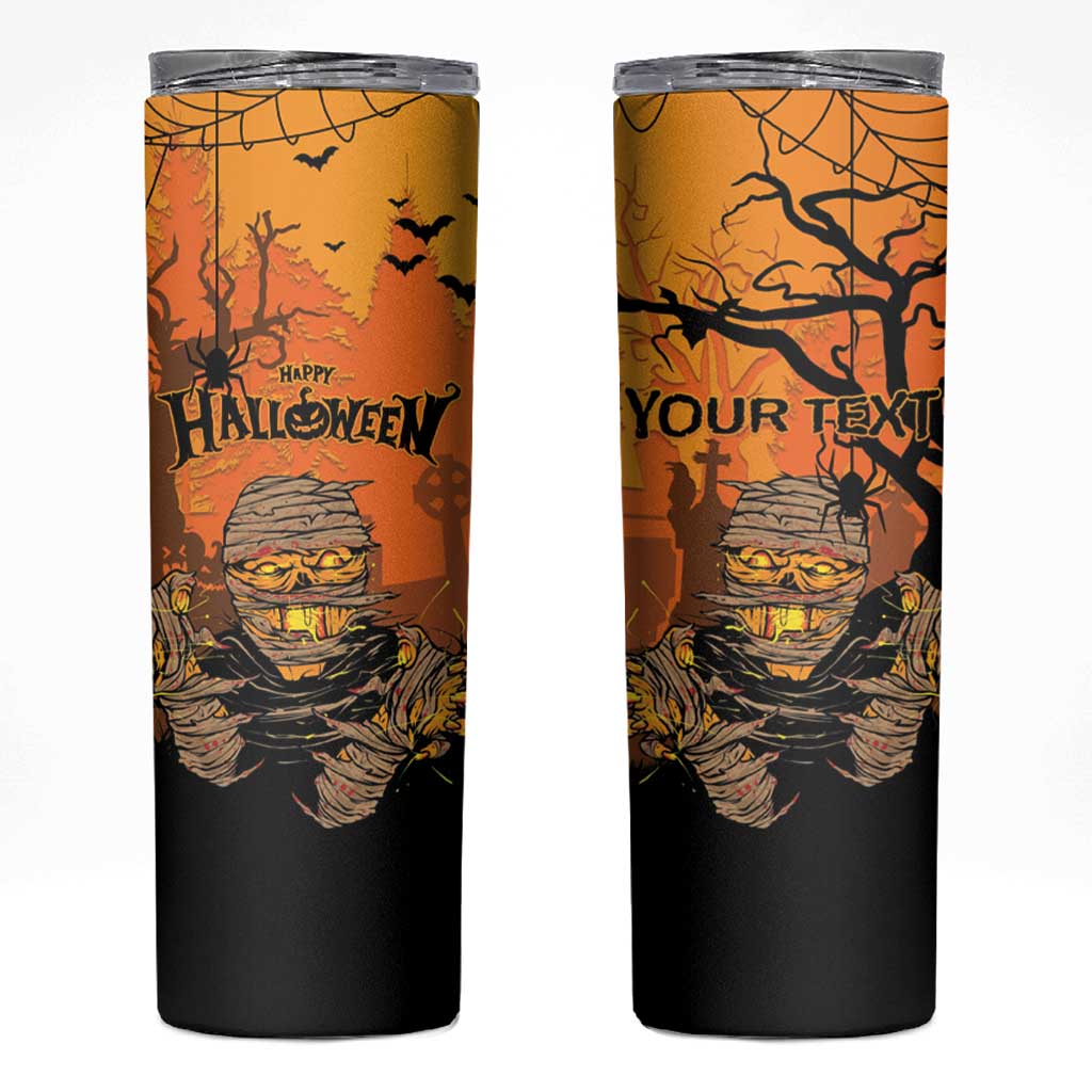 Personalized Halloween Egypt Mummy Skinny Tumbler Trick or Treat - Wonder Print Shop