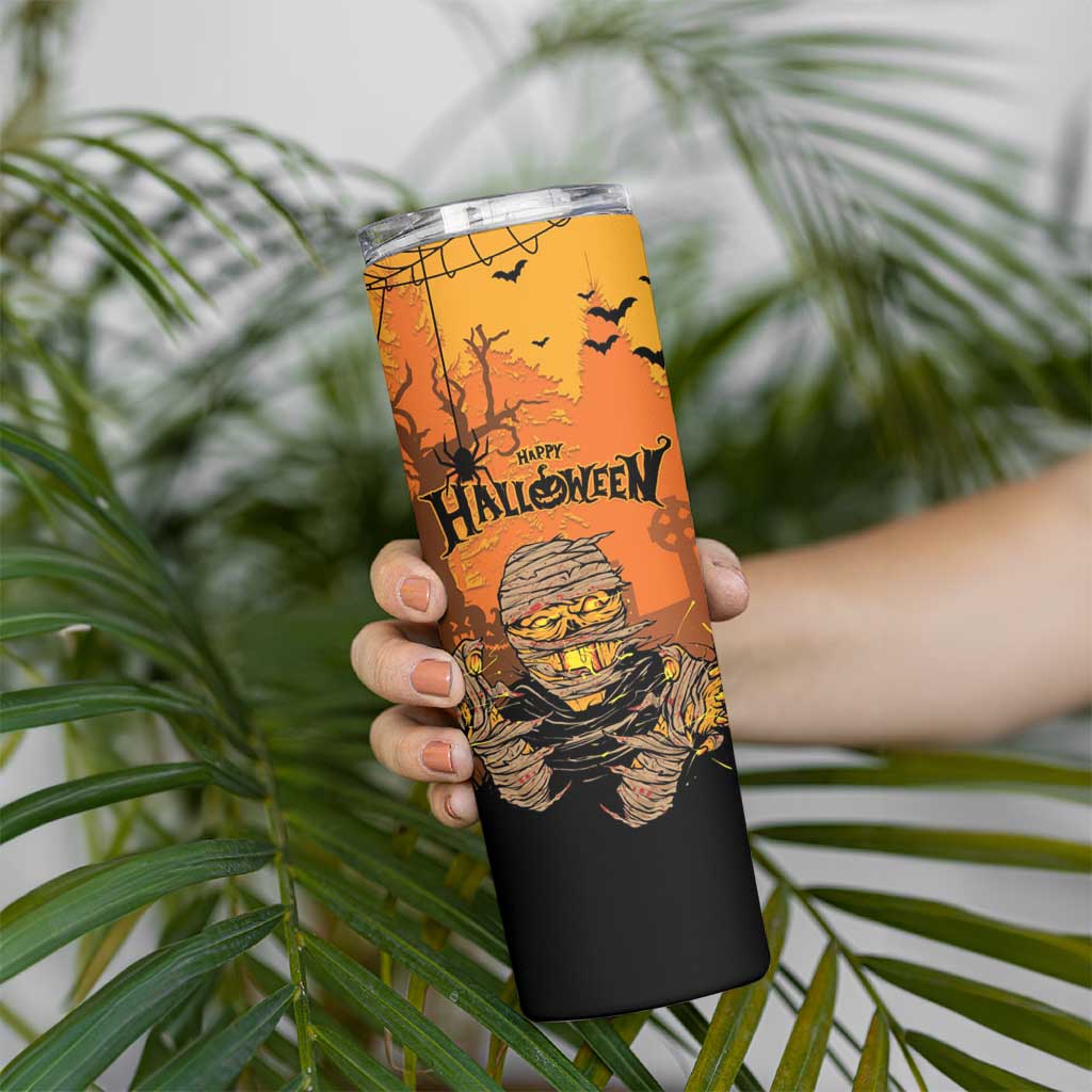 Personalized Halloween Egypt Mummy Skinny Tumbler Trick or Treat - Wonder Print Shop