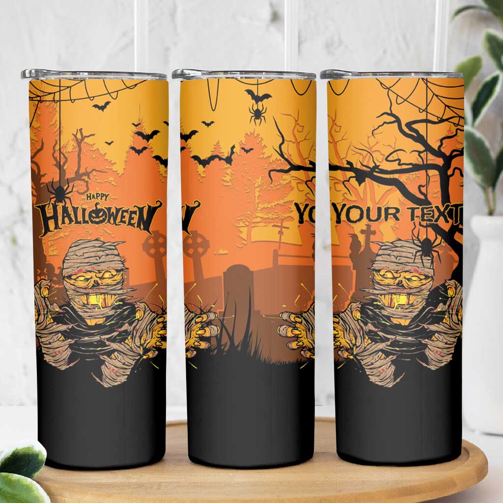 Personalized Halloween Egypt Mummy Skinny Tumbler Trick or Treat - Wonder Print Shop