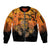 Personalized Halloween Egypt Mummy Sleeve Zip Bomber Jacket Trick or Treat - Wonder Print Shop