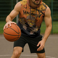 Personalized Halloween Egypt Mummy Sleeveless Hoodie Trick or Treat - Wonder Print Shop