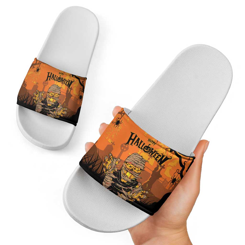 Halloween Egypt Mummy Slide Sandals Trick or Treat - Wonder Print Shop