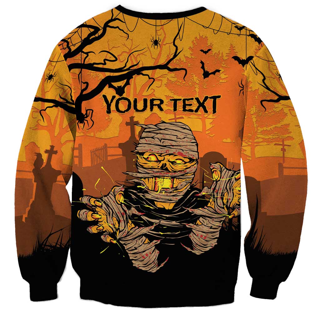 Personalized Halloween Egypt Mummy Sweatshirt Trick or Treat - Wonder Print Shop