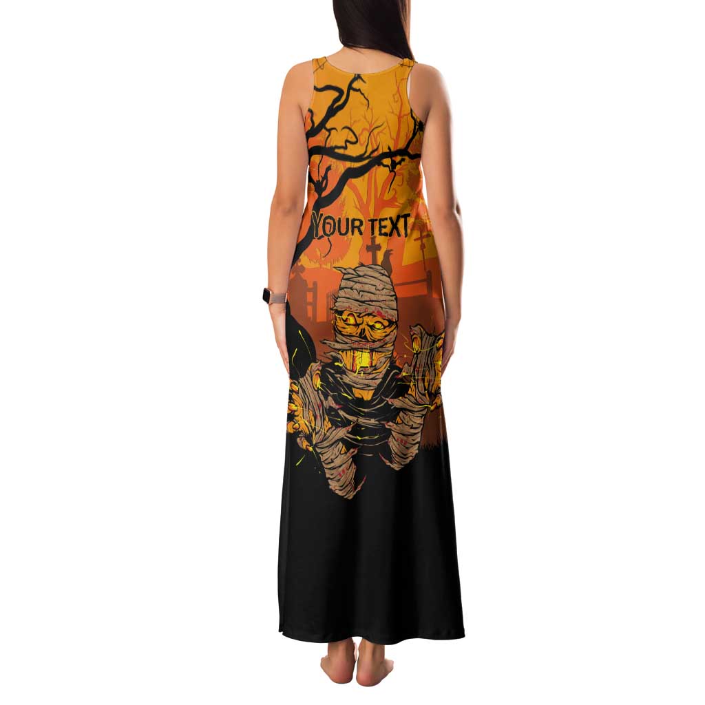 Personalized Halloween Egypt Mummy Tank Maxi Dress Trick or Treat - Wonder Print Shop