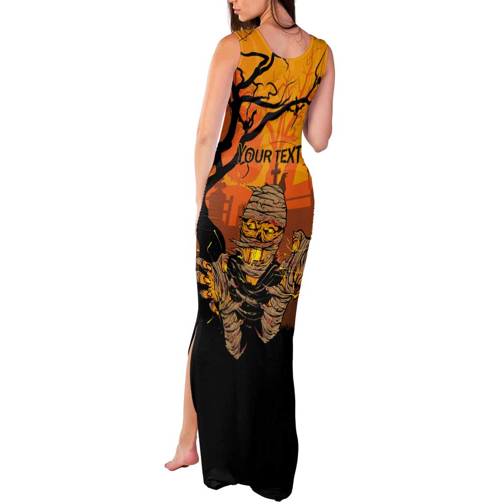 Personalized Halloween Egypt Mummy Tank Maxi Dress Trick or Treat - Wonder Print Shop
