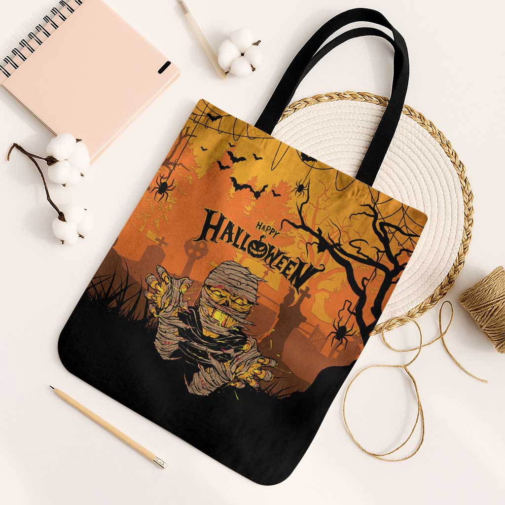 Halloween Egypt Mummy Tote Bag Trick or Treat - Wonder Print Shop