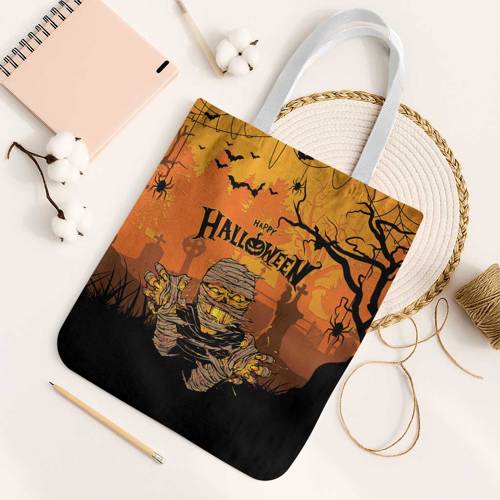 Halloween Egypt Mummy Tote Bag Trick or Treat - Wonder Print Shop