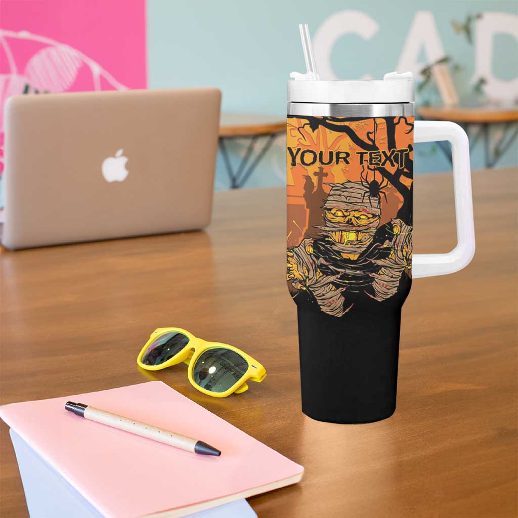 Personalized Halloween Egypt Mummy Tumbler With Handle Trick or Treat - Wonder Print Shop