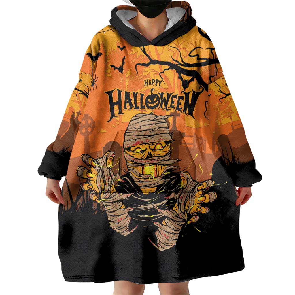 Personalized Halloween Egypt Mummy Wearable Blanket Hoodie Trick or Treat - Wonder Print Shop