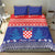 Croatia Christmas Bedding Set Coat Of Arms Sretan Bozic - Wonder Print Shop