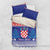 Croatia Christmas Bedding Set Coat Of Arms Sretan Bozic - Wonder Print Shop