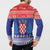 Croatia Christmas Button Sweatshirt Coat Of Arms Sretan Bozic - Wonder Print Shop