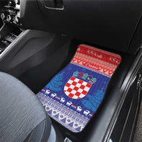 Croatia Christmas Car Mats Coat Of Arms Sretan Bozic - Wonder Print Shop