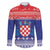 Croatia Christmas Family Matching Short Sleeve Bodycon Dress and Hawaiian Shirt Coat Of Arms Sretan Bozic - Wonder Print Shop