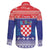 Croatia Christmas Family Matching Short Sleeve Bodycon Dress and Hawaiian Shirt Coat Of Arms Sretan Bozic - Wonder Print Shop