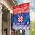 Croatia Christmas Garden Flag Coat Of Arms Sretan Bozic - Wonder Print Shop