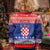 Croatia Christmas Kid Ugly Christmas Sweater Coat Of Arms Sretan Bozic - Wonder Print Shop