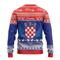 Croatia Christmas Ugly Christmas Sweater Coat Of Arms Sretan Bozic - Wonder Print Shop