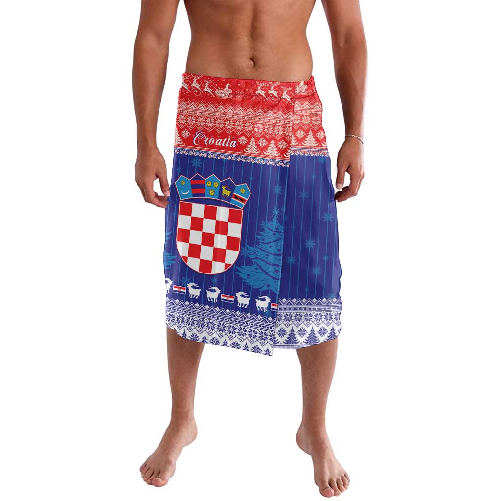 Croatia Christmas Lavalava Coat Of Arms Sretan Bozic - Wonder Print Shop