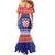 Croatia Christmas Mermaid Dress Coat Of Arms Sretan Bozic - Wonder Print Shop