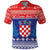 Croatia Christmas Polo Shirt Coat Of Arms Sretan Bozic - Wonder Print Shop