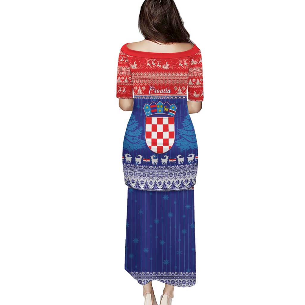 Croatia Christmas Puletasi Coat Of Arms Sretan Bozic - Wonder Print Shop