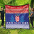 Croatia Christmas Quilt Coat Of Arms Sretan Bozic - Wonder Print Shop