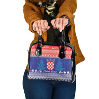 Croatia Christmas Shoulder Handbag Coat Of Arms Sretan Bozic