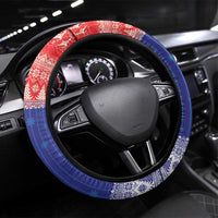 Croatia Christmas Steering Wheel Cover Coat Of Arms Sretan Bozic - Wonder Print Shop