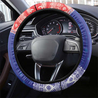 Croatia Christmas Steering Wheel Cover Coat Of Arms Sretan Bozic - Wonder Print Shop
