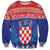 Croatia Christmas Sweatshirt Coat Of Arms Sretan Bozic - Wonder Print Shop