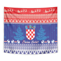 Croatia Christmas Tapestry Coat Of Arms Sretan Bozic - Wonder Print Shop