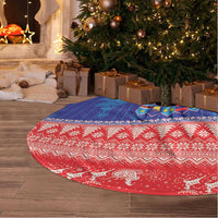 Croatia Christmas Tree Skirt Coat Of Arms Sretan Bozic - Wonder Print Shop
