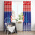Croatia Christmas Window Curtain Coat Of Arms Sretan Bozic - Wonder Print Shop
