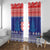 Croatia Christmas Window Curtain Coat Of Arms Sretan Bozic - Wonder Print Shop