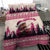Croatia Christmas Bedding Set Pine Marten Playing Violin - Dark Pink Color - Wonder Print Shop