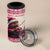 Croatia Christmas 4 in 1 Can Cooler Tumbler Pine Marten Playing Violin - Dark Pink Color - Wonder Print Shop
