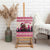 Croatia Christmas Canvas Wall Art Pine Marten Playing Violin - Dark Pink Color - Wonder Print Shop