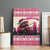 Croatia Christmas Canvas Wall Art Pine Marten Playing Violin - Dark Pink Color - Wonder Print Shop