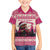 Croatia Christmas Family Matching Off The Shoulder Long Sleeve Dress and Hawaiian Shirt Pine Marten Playing Violin - Dark Pink Color - Wonder Print Shop