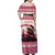 Croatia Christmas Family Matching Off Shoulder Maxi Dress and Hawaiian Shirt Pine Marten Playing Violin - Dark Pink Color - Wonder Print Shop