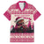 Croatia Christmas Family Matching Off Shoulder Short Dress and Hawaiian Shirt Pine Marten Playing Violin - Dark Pink Color - Wonder Print Shop