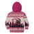 Croatia Christmas Kid Hoodie Pine Marten Playing Violin - Dark Pink Color - Wonder Print Shop