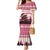 Croatia Christmas Mermaid Dress Pine Marten Playing Violin - Dark Pink Color - Wonder Print Shop