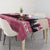 Croatia Christmas Tablecloth Pine Marten Playing Violin - Dark Pink Color - Wonder Print Shop