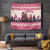 Croatia Christmas Tapestry Pine Marten Playing Violin - Dark Pink Color - Wonder Print Shop