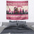 Croatia Christmas Tapestry Pine Marten Playing Violin - Dark Pink Color - Wonder Print Shop