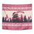 Croatia Christmas Tapestry Pine Marten Playing Violin - Dark Pink Color - Wonder Print Shop